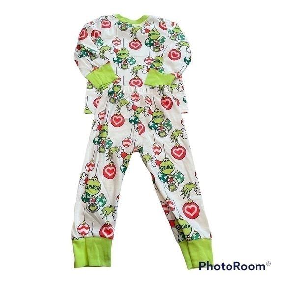 CHRISTMAS grinchmas unisex 2 piece pajamas - Picture 2 of 6